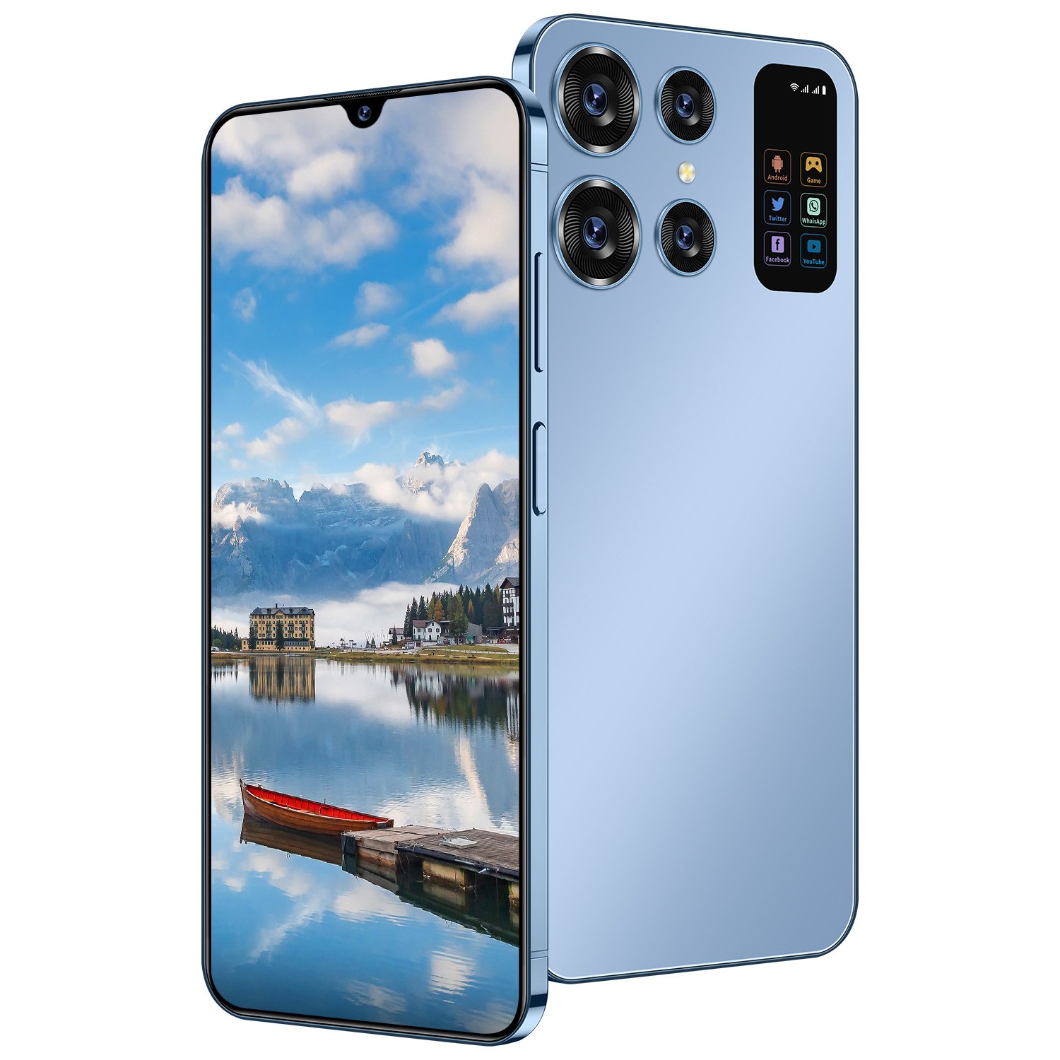 2024 POVA 5Pro New Gaming 7.3-inch screen 16GB+1TB 5G-smartphones with Ultra-Slim Straight Screen and Dual SIM