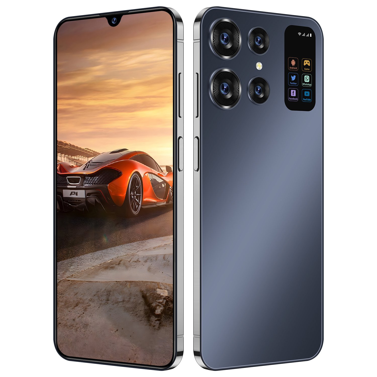 2024 POVA 5Pro New Gaming 7.3-inch screen 16GB+1TB 5G-smartphones with Ultra-Slim Straight Screen and Dual SIM