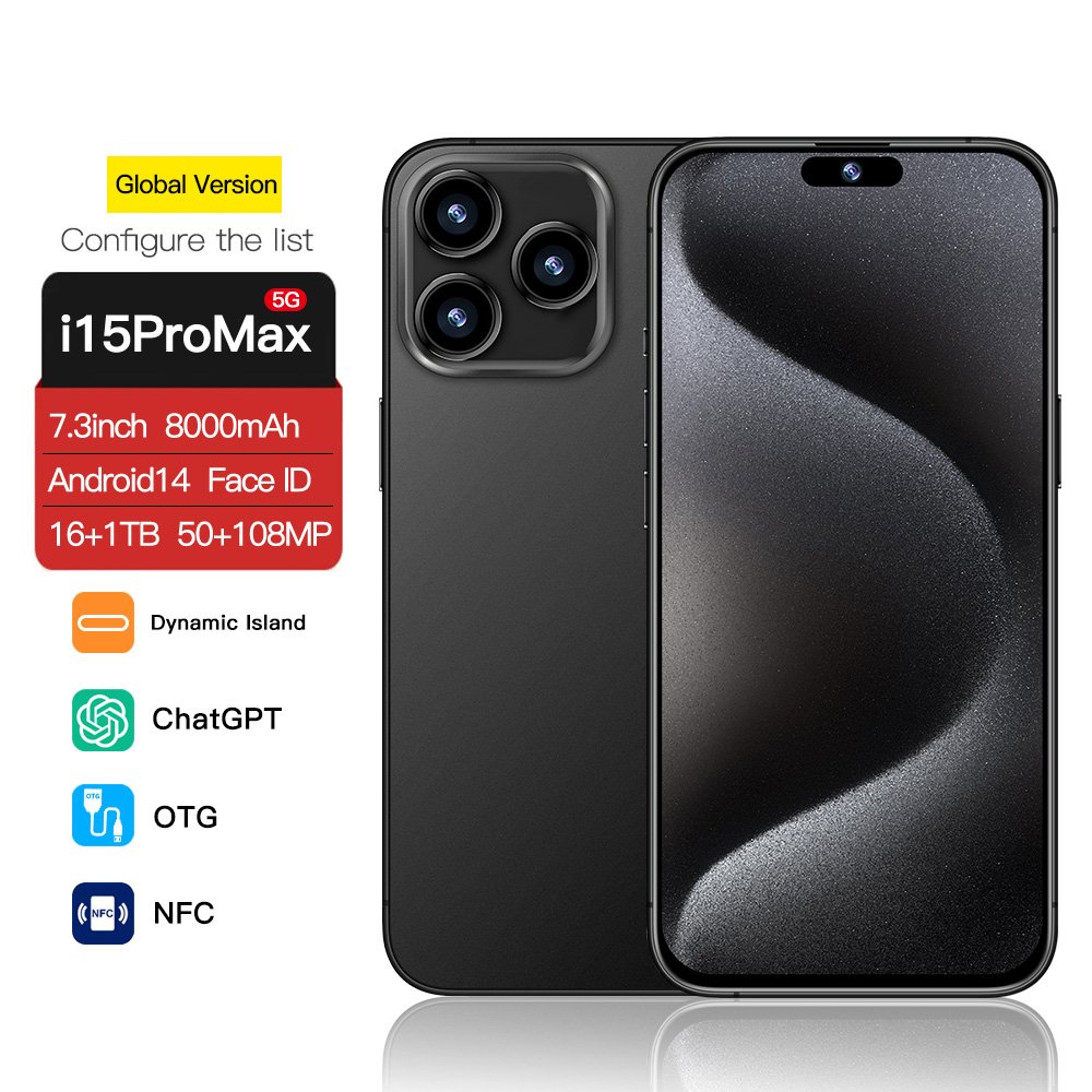 Slimoro i For Phone 15 Promaxe Original Telepfone Mobile Phone Cheap Phone Smartphone Telephone Gaming i16 Android 5G Smartphone