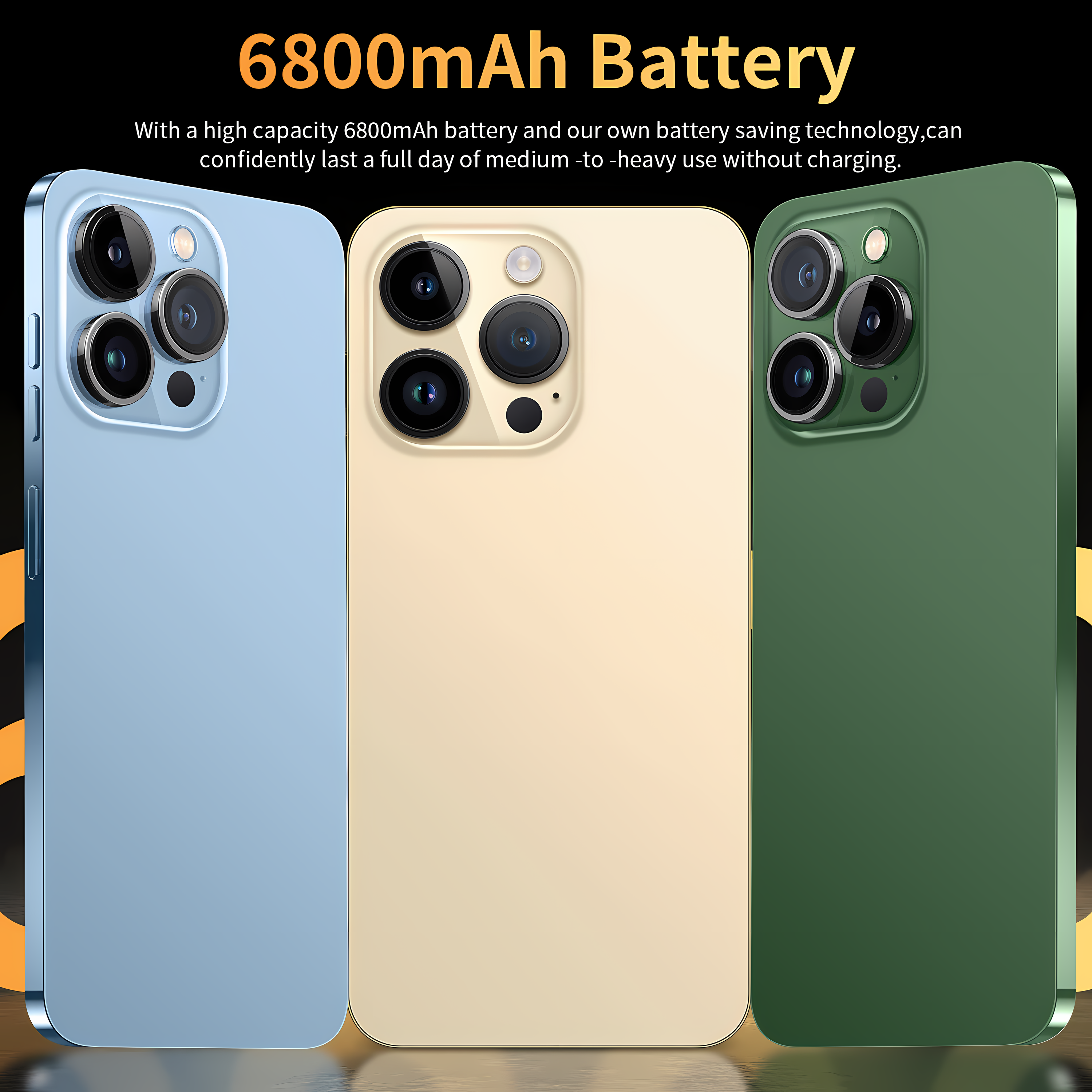 Hot Selling Cheap Phone 12gb+512gb 7.3 Inch 15 Pro Max Mobile Cell Smart Phone Full Display Android 13.0 Gaming Phone Android
