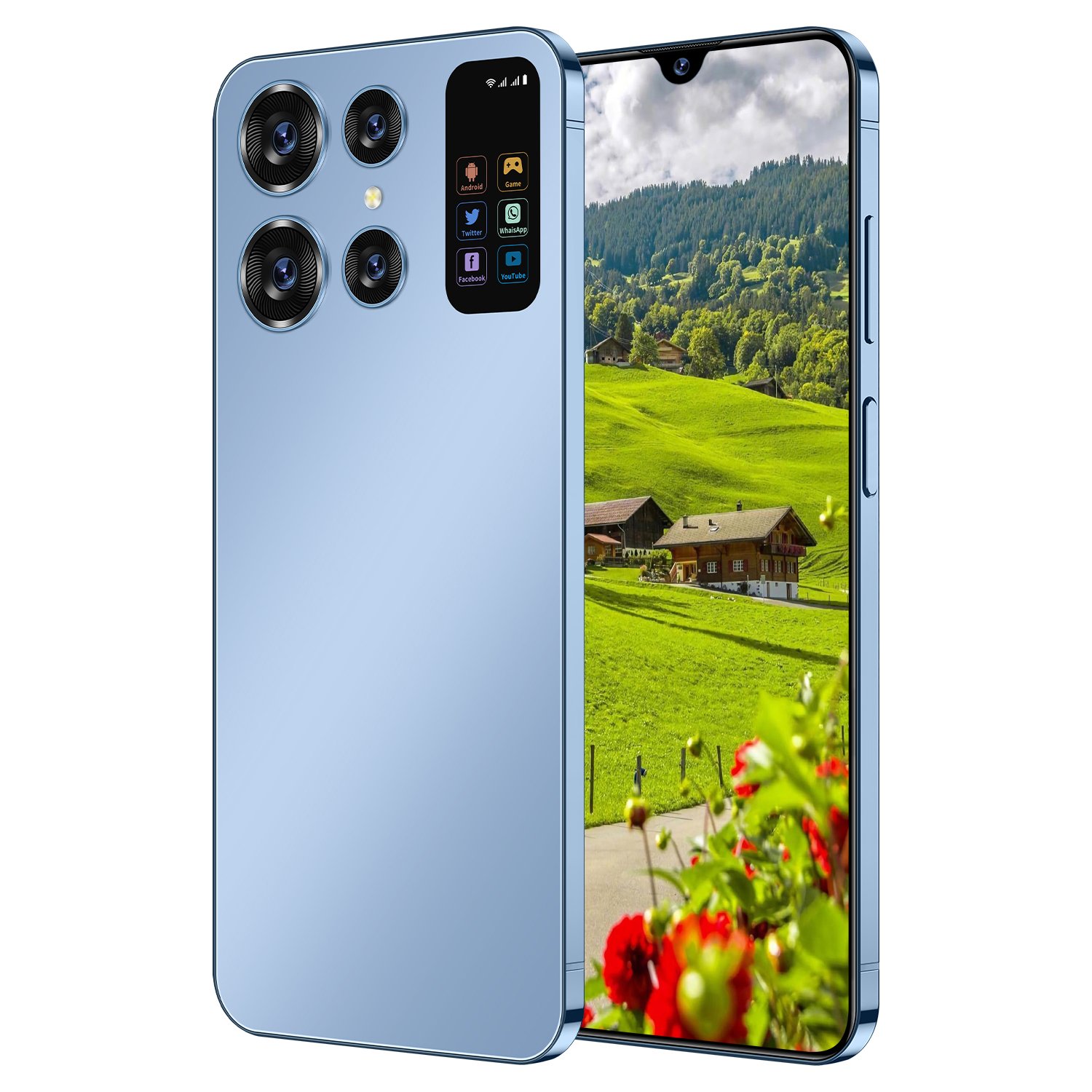 2024 POVA 5Pro New Model Gaming 5G-smartphones with Ultra-Slim Straight Screen and Dual SIM Dual Standby