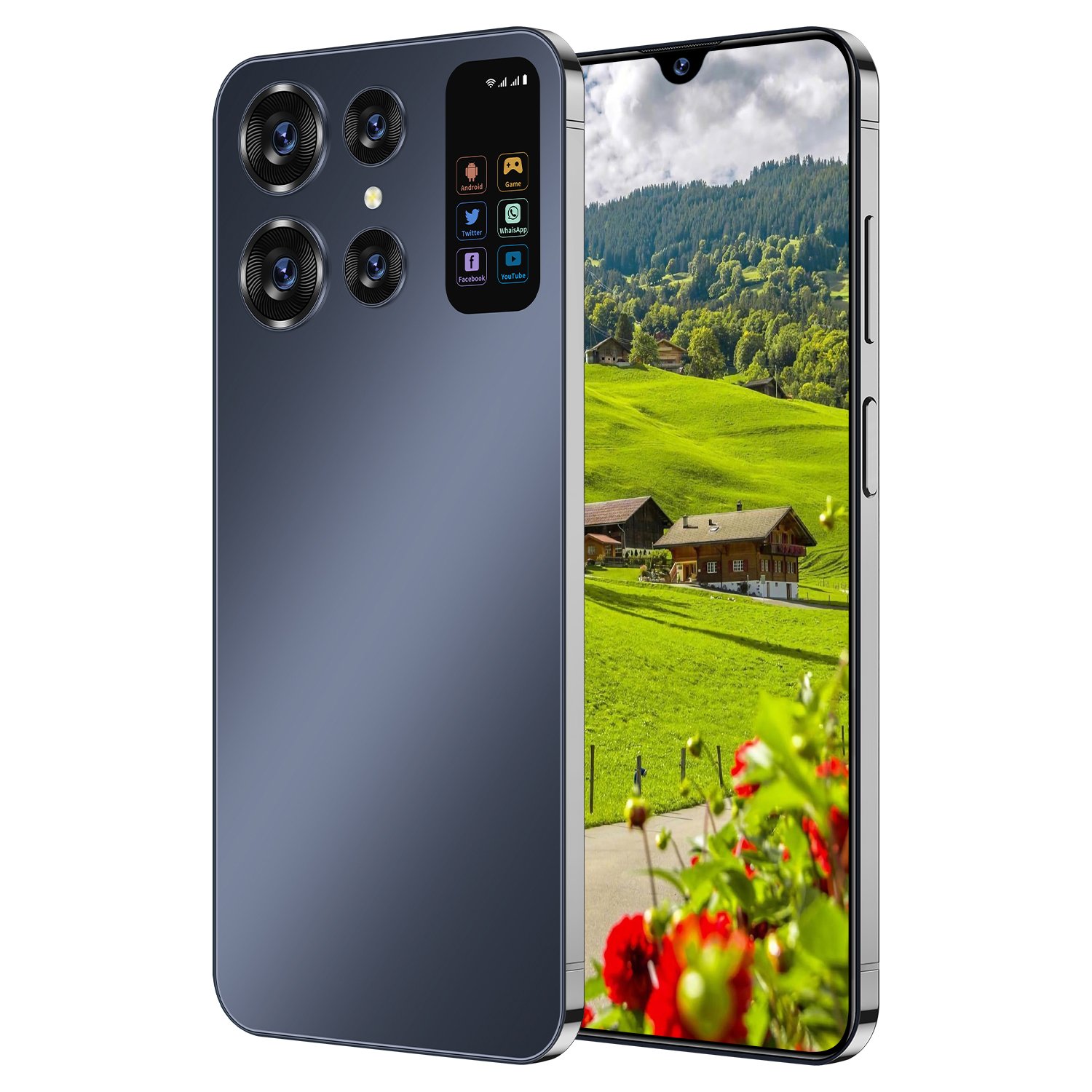 2024 POVA 5Pro New Model Gaming 5G-smartphones with Ultra-Slim Straight Screen and Dual SIM Dual Standby