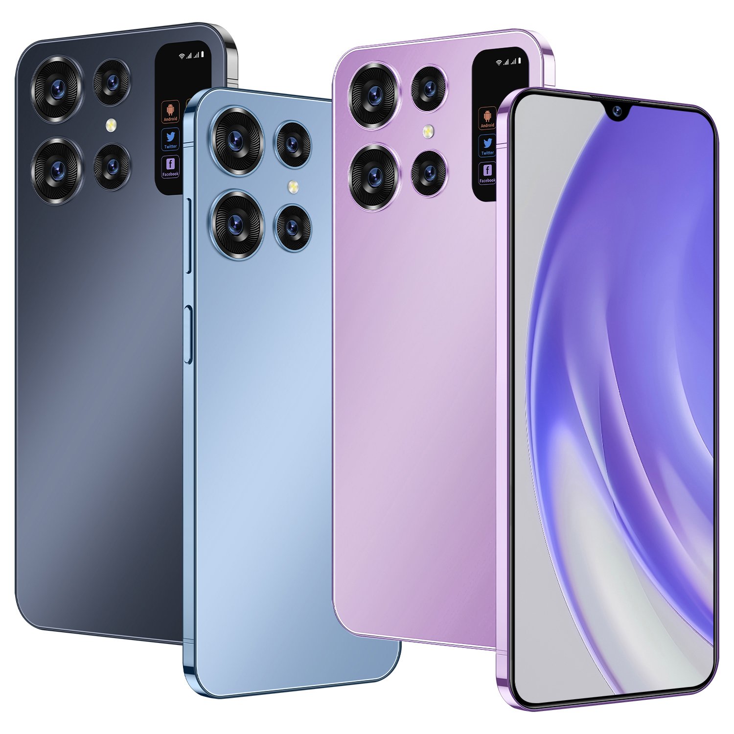 2024 POVA 5Pro New Model Gaming 5G-smartphones with Ultra-Slim Straight Screen and Dual SIM Dual Standby