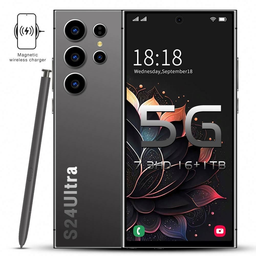 Hot Sale 7.3Inch S24 Ultra 12GB+512GB gaming mobile phones mobile android smartphone 5g smartphones