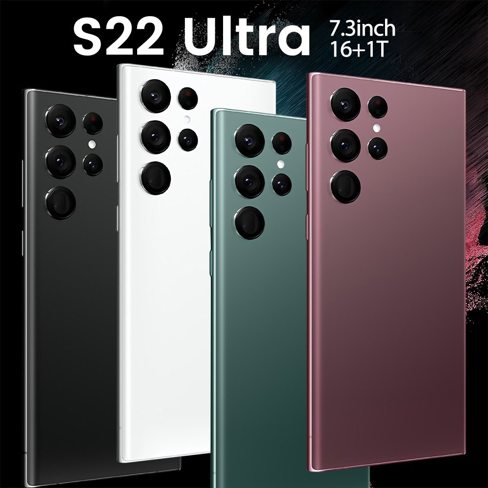 Hot Selling S22 ULTRA original 16GB+1TB 48MP+108MP Smartphone Cheap Unlocked Android 12 Cell Phone Smart Dual Sim Phones