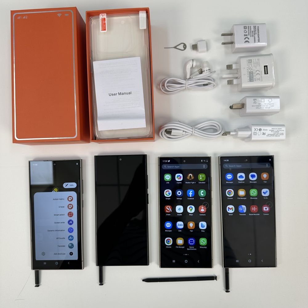 Best sell Galaxy S24 Ultra 5G smart phone 6.8inch 512GB telephone original Unlock S-Pen 4G 5G+WIFI android S23 S24 mobile phones