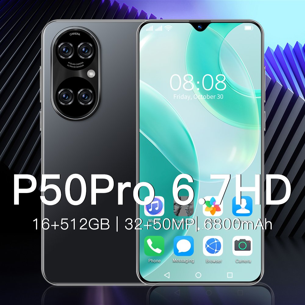 Smart Phone Original Gaming Mobile Phone Brand New 5G Smartphone 16G 1T P50 P60 Feature Phone Telephone Telefon i for 15 Pro Max