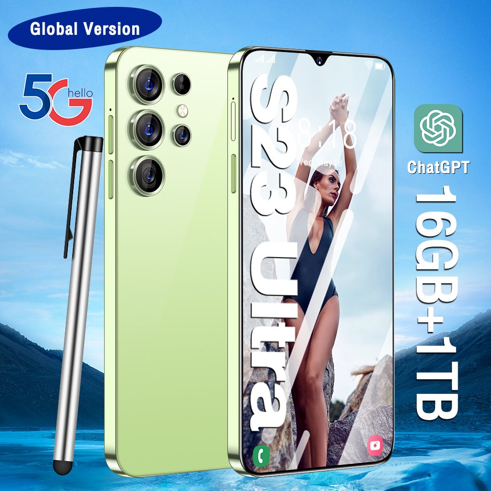 Global Wholesale 5G-smartphones with Dual SIM 16GB+1TB Storage Face Recognition and Fingerprint Unlock