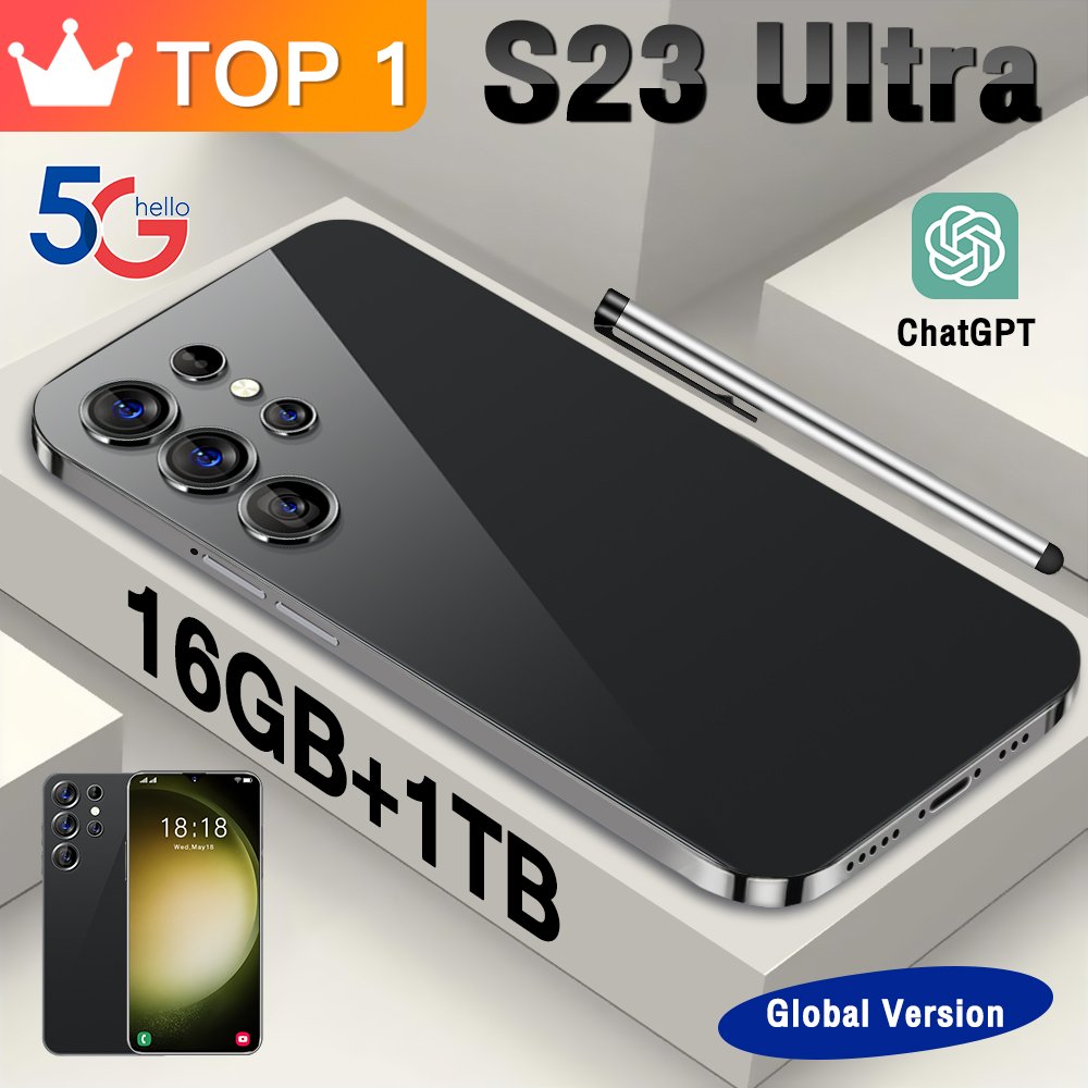 Global Wholesale 5G-smartphones with Dual SIM 16GB+1TB Storage Face Recognition and Fingerprint Unlock