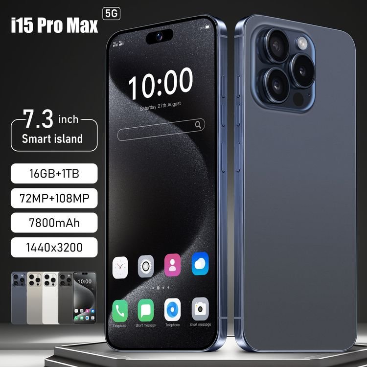 New Design Smartphone 15 Pro Max Original Cellular Android 5g Smartphone 1T 16gb Mobile Phones