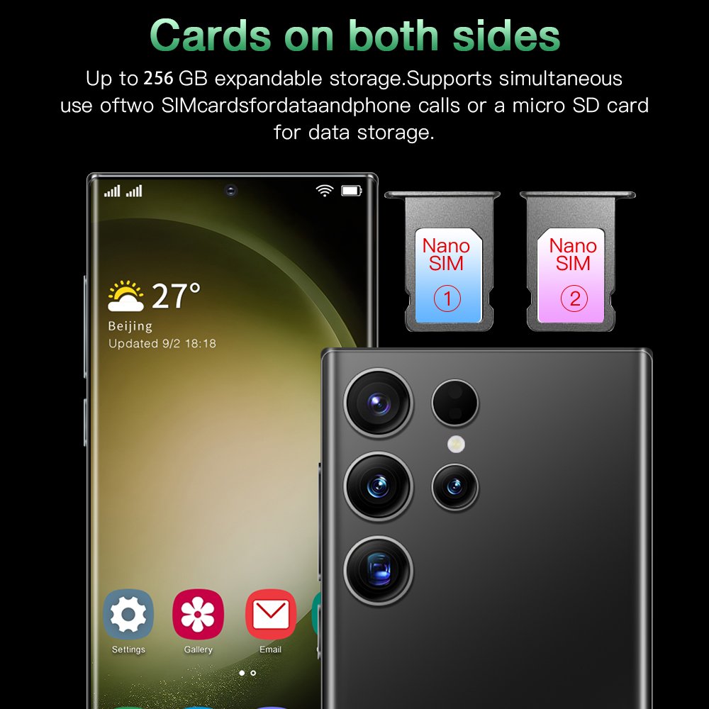 2023 Hot and Popular S23 Ultra Smartphone Support for Online Sales Portable 4g 5g Smartphone Front 32MP Back 64MP5g Mobile Phone