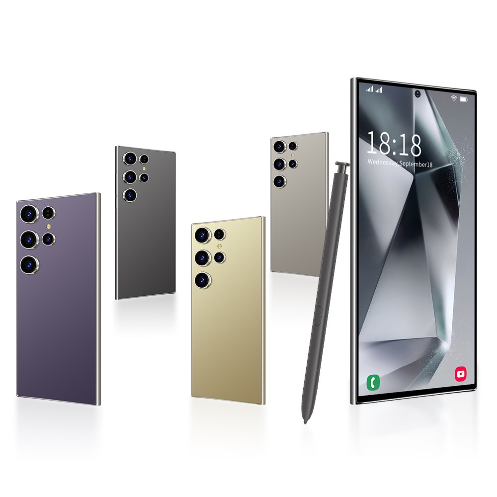 Wholesale 5G S24 Ultra Android Phones with Dual SIM 16GB RAM 1TB Storage and Advanced Face & Fingerprint Security