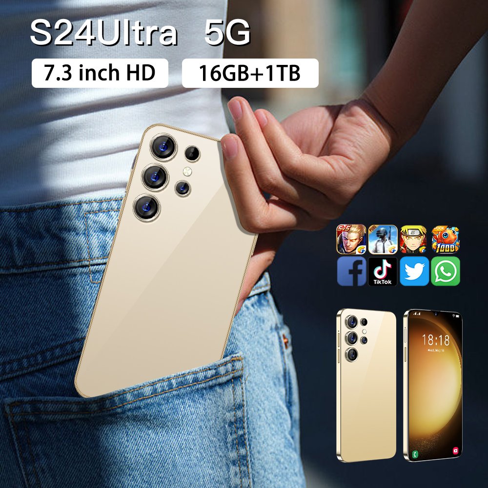 Original phones samsun s24 ultra Smartphones For s24 ultra 16GB+1TB 5G Dual SIM Cellphone Mobile Phone s24 ultra 5g smartphone