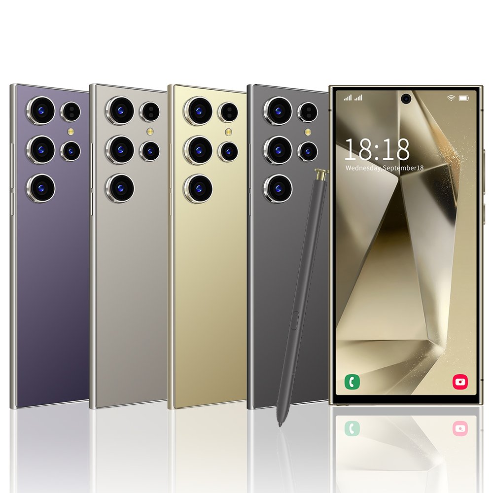 New Global S24 ULTRA Cell Phone 7.3 Inch Big Screen 5G Smartphone 16GB+1TB Dual SIM Android Mobile Phone S24 ULTRA