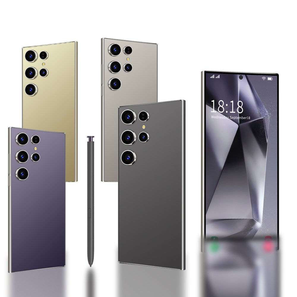 New Global S24 ULTRA Cell Phone 7.3 Inch Big Screen 5G Smartphone 16GB+1TB Dual SIM Android Mobile Phone S24 ULTRA