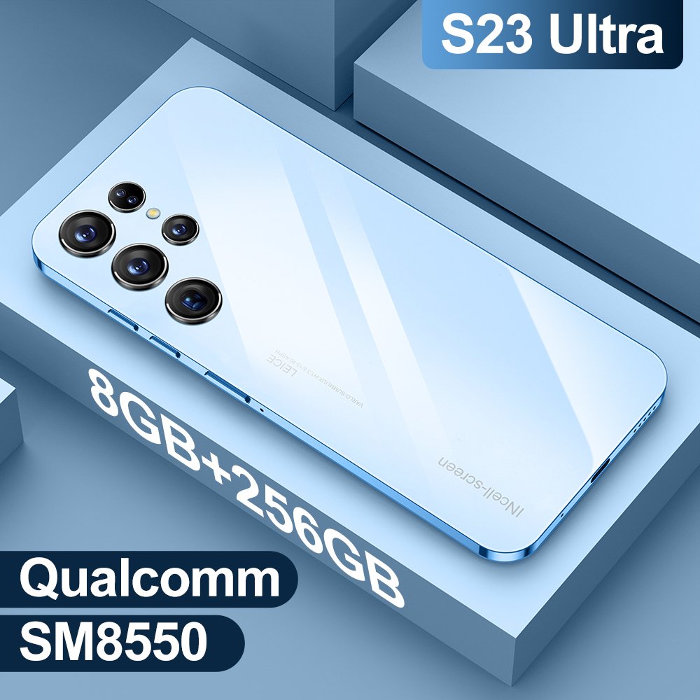 2023 Original s23 Ultra 8GB+256GB Smart Android Phone 6800mah 5G Dual SIM Dual Standby Unlocked Smartphone