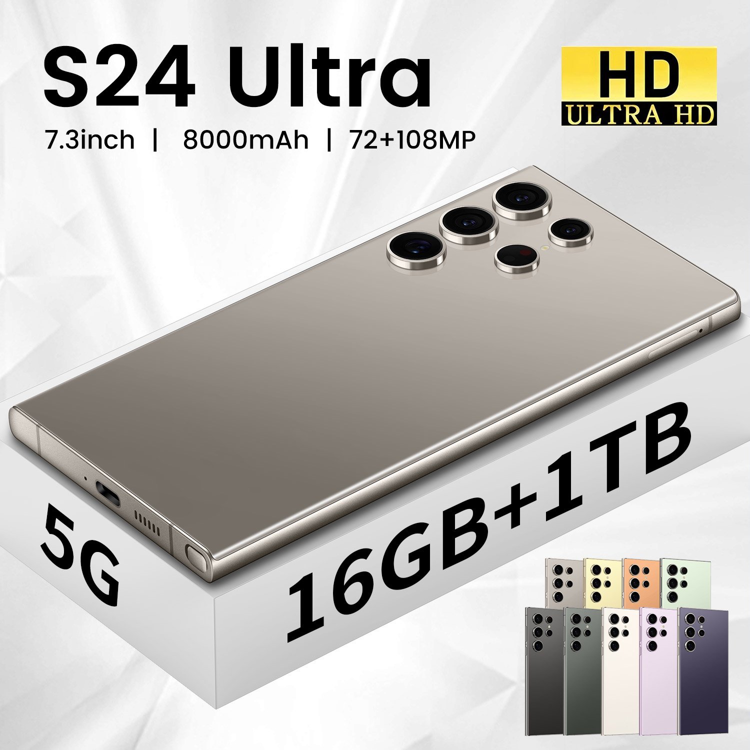 Wholesale Original phone s24 ultra Smartphones For s24 ultra 16GB+1TB 5G Dual SIM Cellphone Mobile Phone s24 ultra 5g smartphone