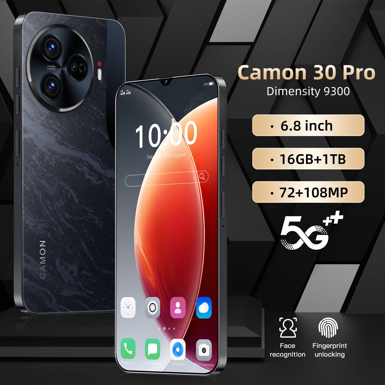 OEM 5G Smartphone Dual SIM High-Def Camera Dual SIM Android mobile phones