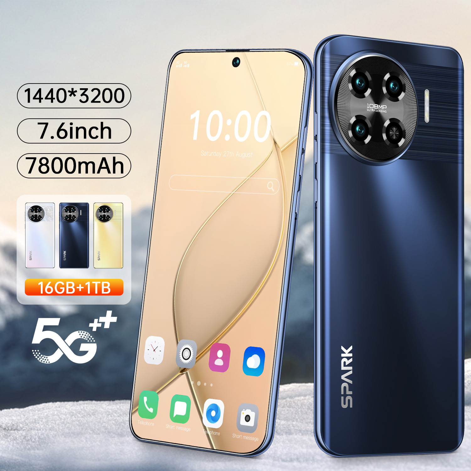 Low Price tecno spark 30 pro Original Phone HD+ 5g smartphone plus10-core 5g network 5000mah Android14.0 16GB+1TB telephone