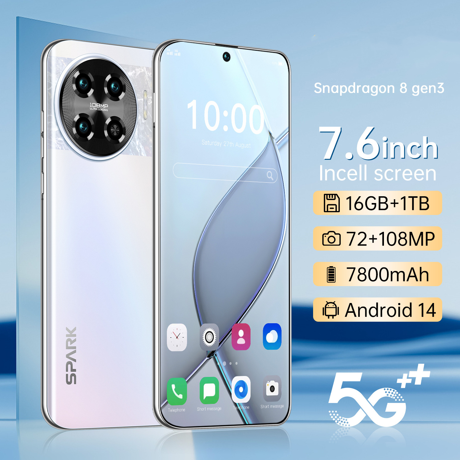 Low Price tecno spark 30 pro Original Phone HD+ 5g smartphone plus10-core 5g network 5000mah Android14.0 16GB+1TB telephone