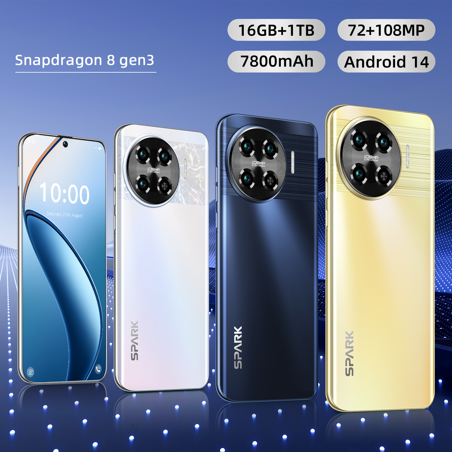 Low Price tecno spark 30 pro Original Phone HD+ 5g smartphone plus10-core 5g network 5000mah Android14.0 16GB+1TB telephone