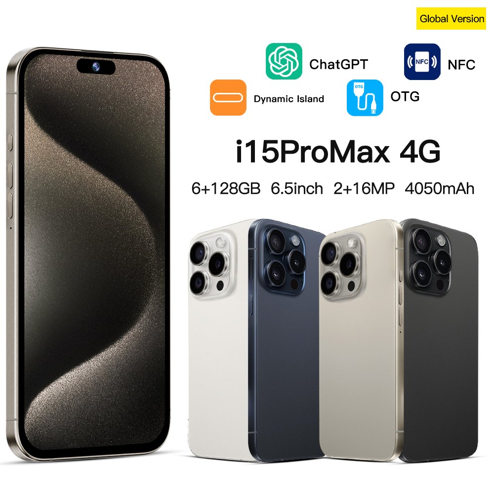 Original 5G Mobile Phone smartphone i For Phone 15 Pro Max Cell Phone Smartphone Gaming i16 i17 Android Feature Medome Telefone