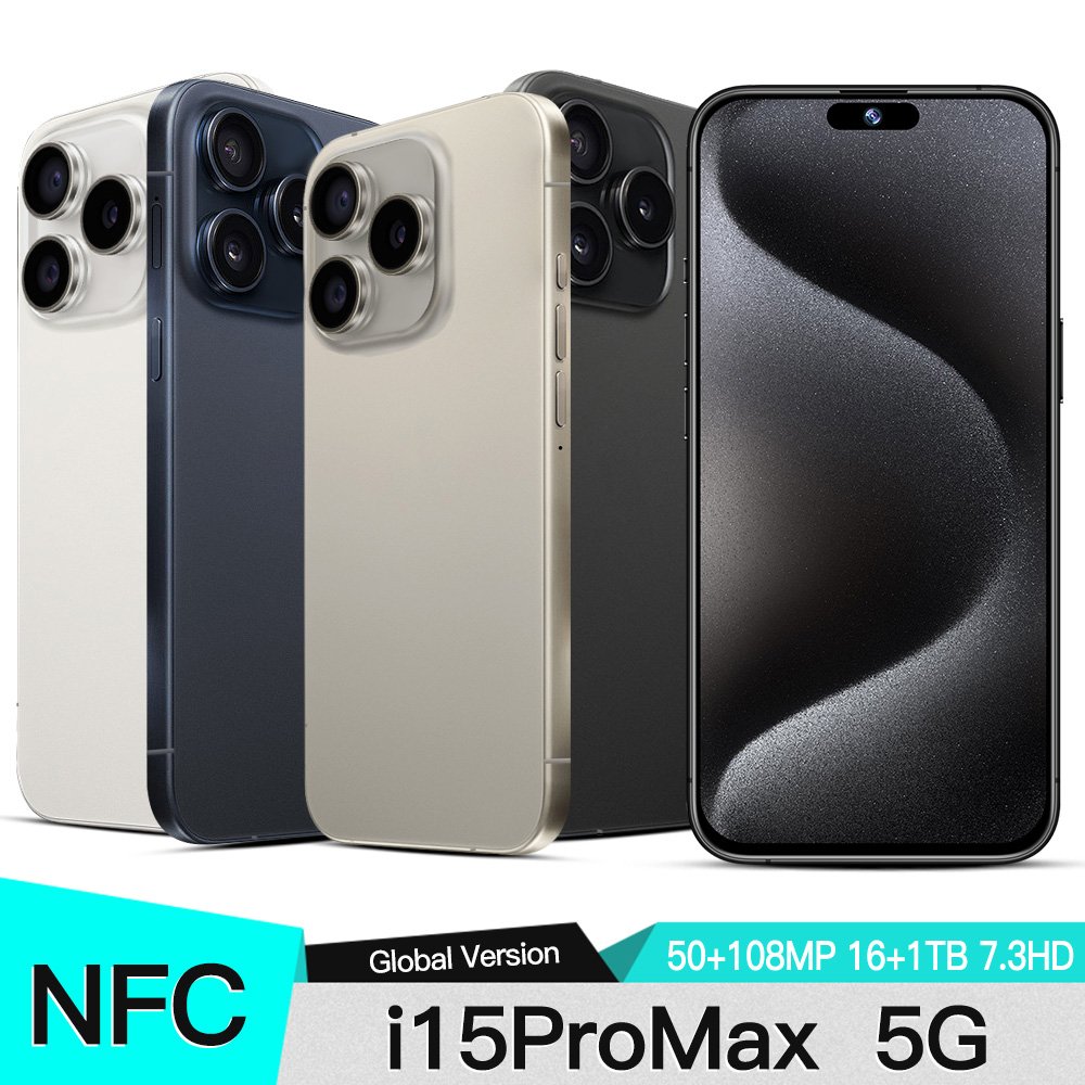 Slimoro Cell Phone Smartphone 5G Mobile Phone Original i For Phone 15 Promaxe Smartphone Telefon Gaming i15 16 14 Android Mobil