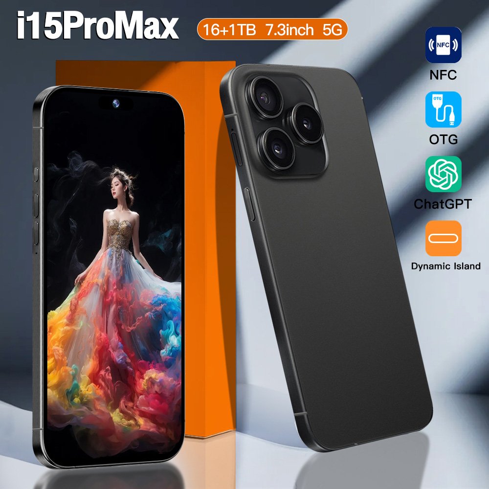 Slimoro Cell Phone Smartphone 5G Mobile Phone Original i For Phone 15 Promaxe Smartphone Telefon Gaming i15 16 14 Android Mobil