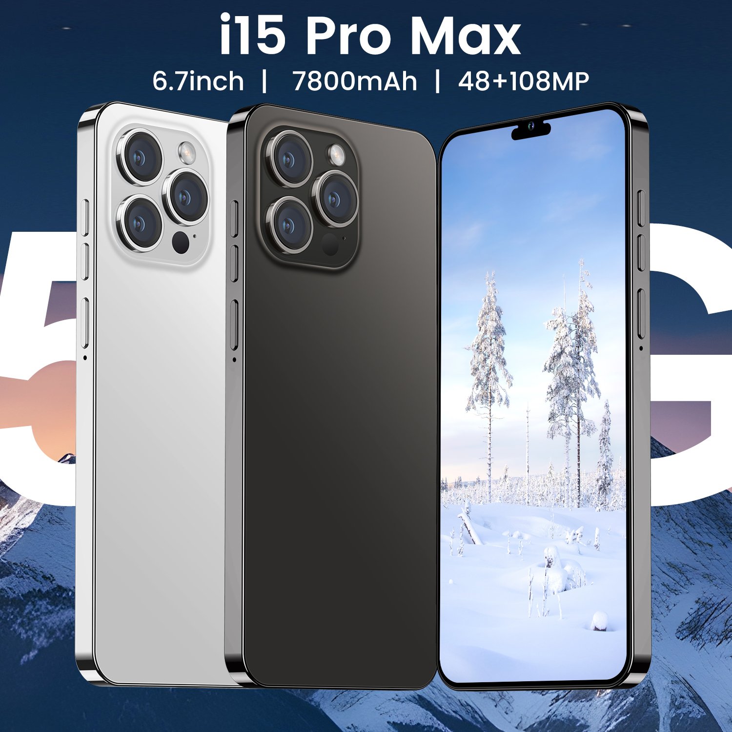 Newest Phone 15 pro max nuevo original 12+512GB 5g 6.7inch Screen Dual Sim Card I new phone 15 Pro Max 5g De Smartphones 64MP
