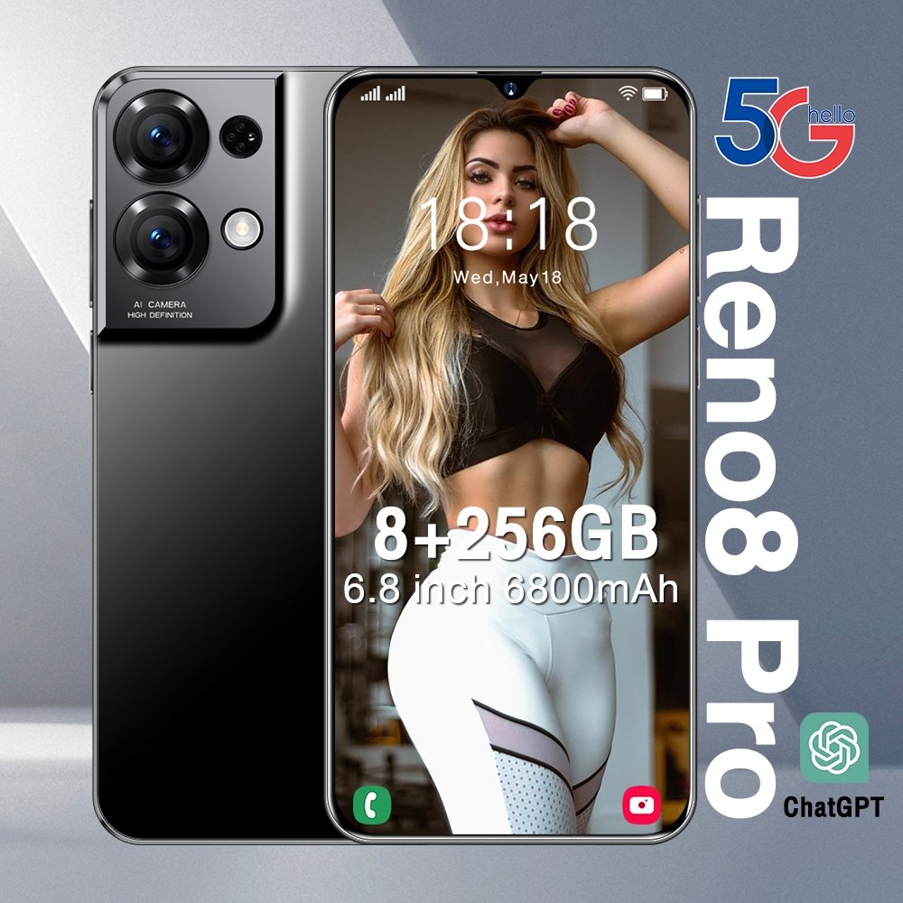 Reno8pro 6.8inch 5g Smartphone Reno 8 Pro Android Mobile Phone OLED Note 12 Pro Max 5g Smartphone Octa Core 48MP
