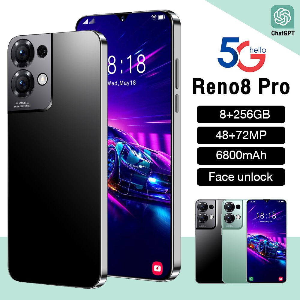 Reno8pro 6.8inch 5g Smartphone Reno 8 Pro Android Mobile Phone OLED Note 12 Pro Max 5g Smartphone Octa Core 48MP