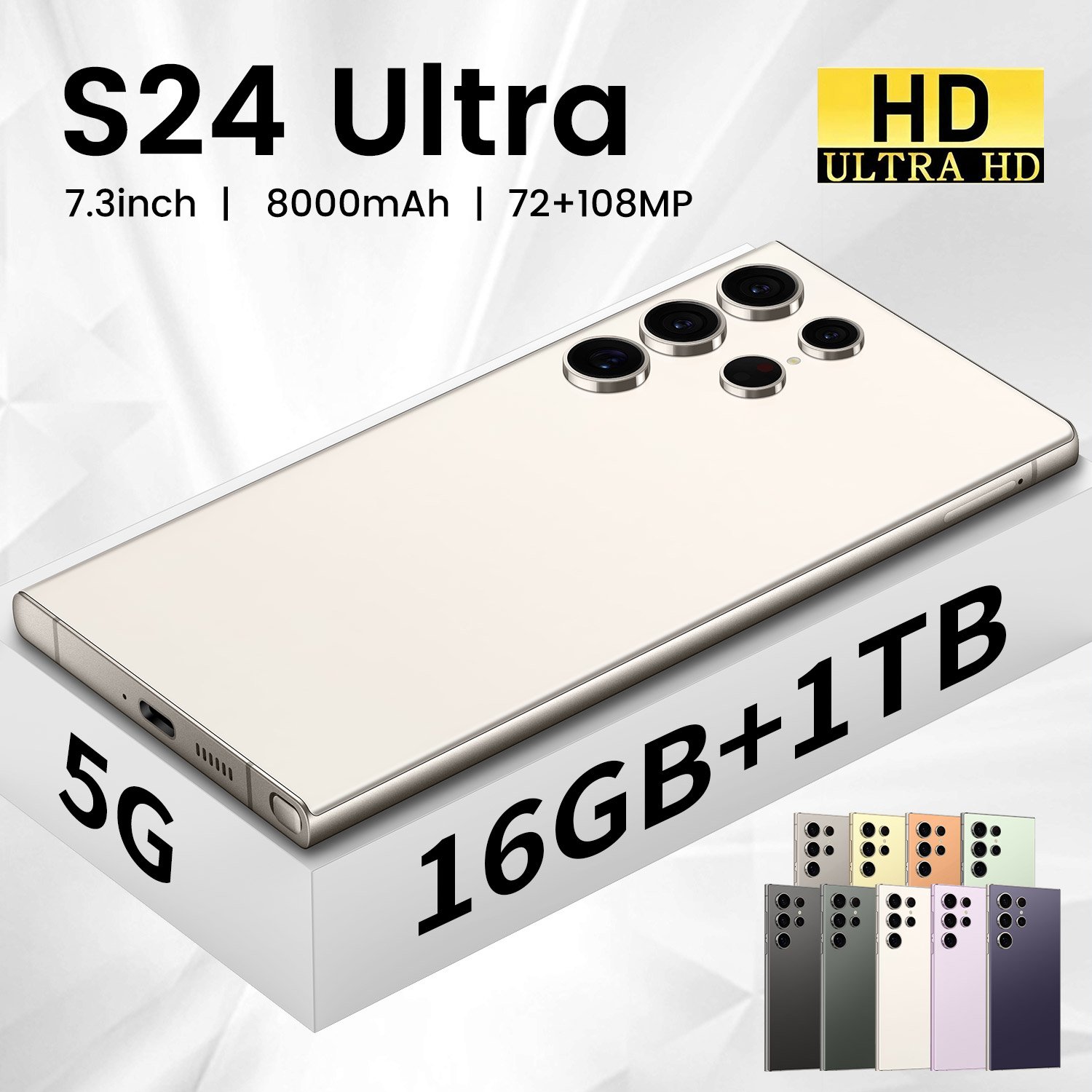 Original phones s24 ultra Smartphone For s24 ultra 16GB+1TB 5G Dual SIM Cellphone Mobile Phone s24 ultra Global 5G smartphone