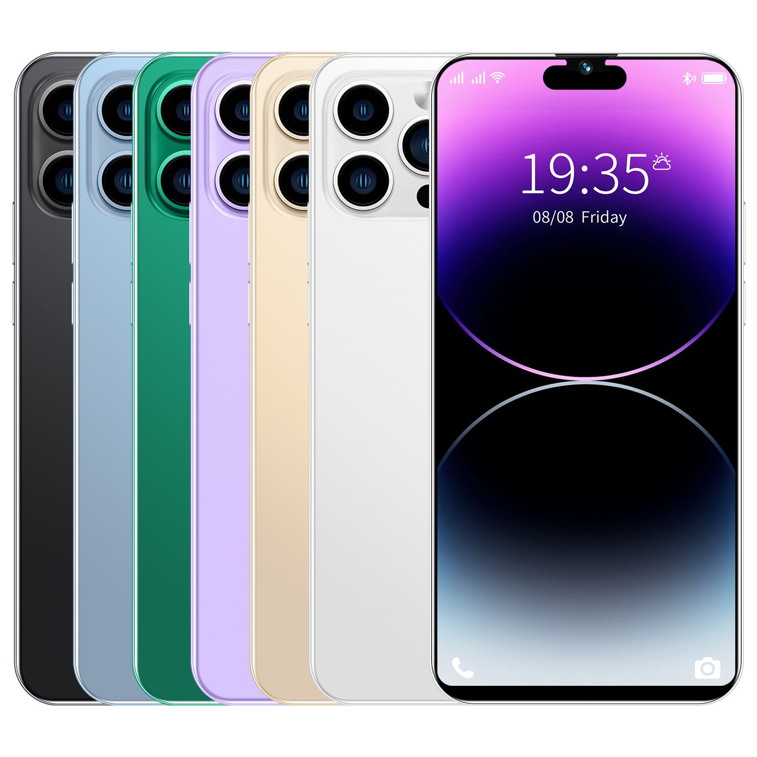 New Arrival Mobile Phone Telephone Global Version 14 Pro Max Smartphone 6.8 Inch 16+1t Android Mobile Phone New Arrival