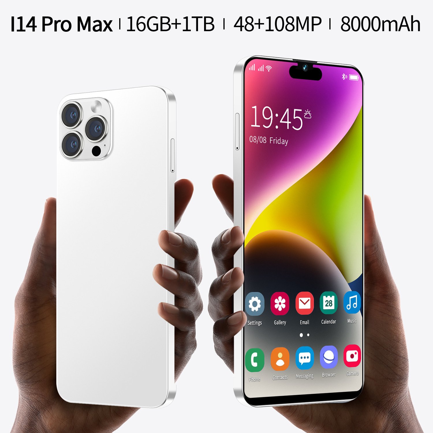 New Arrival Mobile Phone Telephone Global Version 14 Pro Max Smartphone 6.8 Inch 16+1t Android Mobile Phone New Arrival