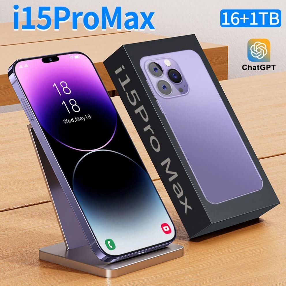 Original 5G Smartphone For 15 Pro Max Smart Phone i15 15 16G 1TB Mobile Phone Dropshipping Unlocked Cheap telefono inteligente