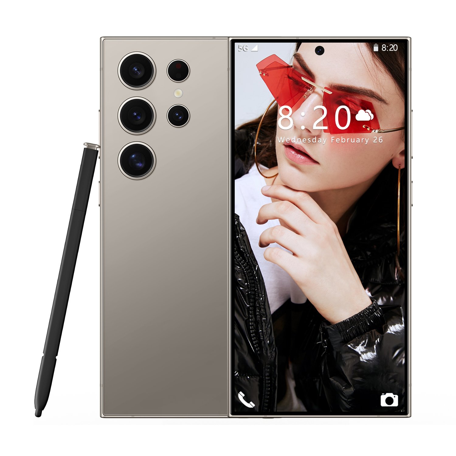 New Global S24 ULTRA Cell Phone 7.3 Inch Big Screen 5G Smartphone 16GB+1TB Dual SIM Android Mobile Phone S24 ULTRA