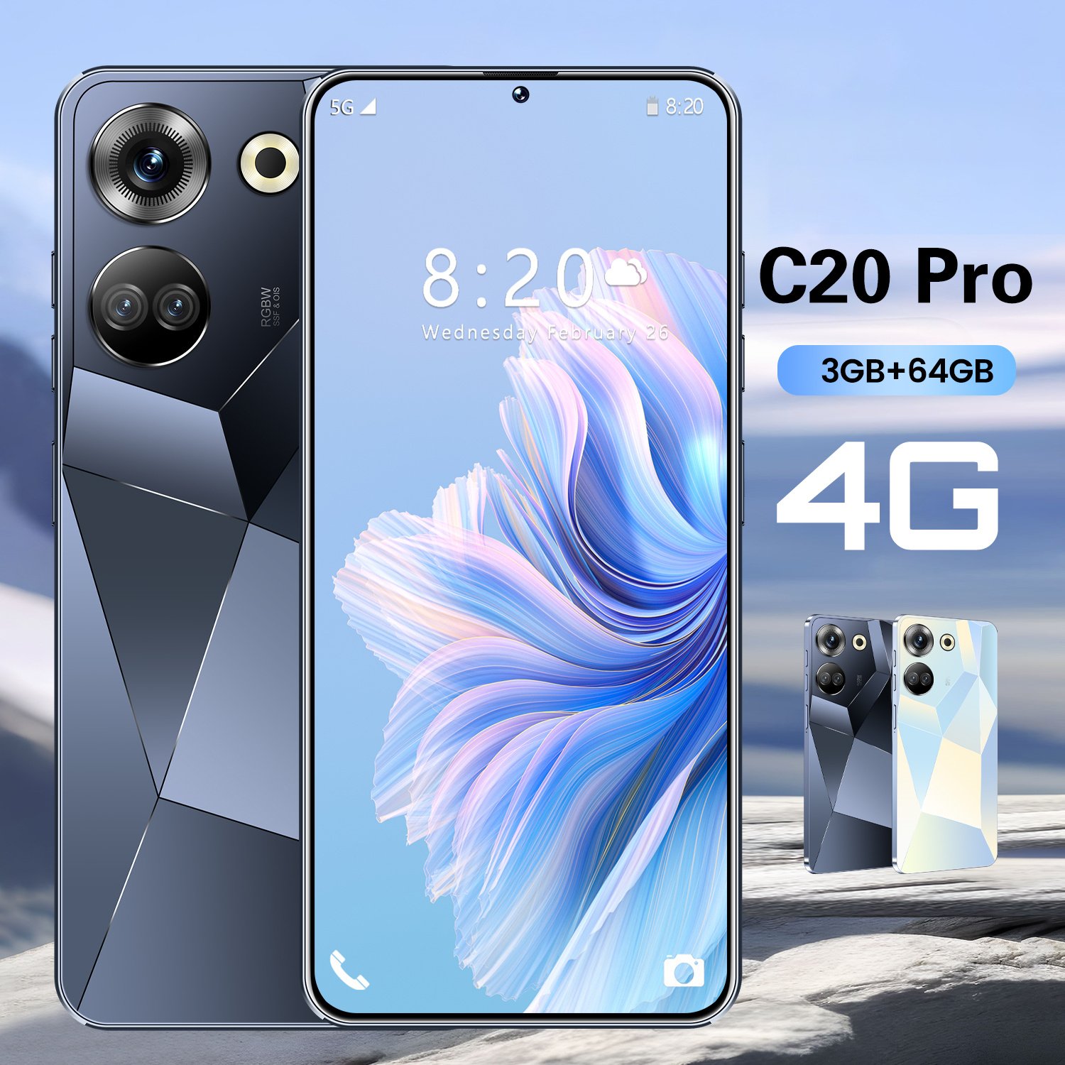 Hot Selling Tecno C20 Pro 5G smartphone Original 8+512gb Android Cell Phone Smartphone Unlocked Gaming Smart Mobile Phones