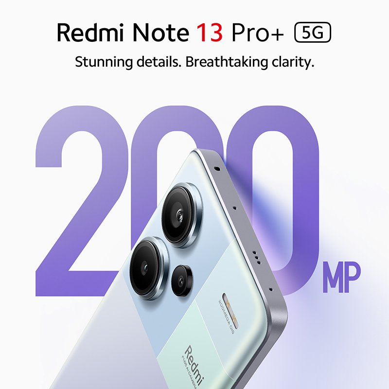 Global Version Xiaomi Redmi Note 13 Pro Plus Pro+ 5G Smartphone MediaTek Dimensity 7200-Ultra 200MP OIS Camera 120W Charge NFC