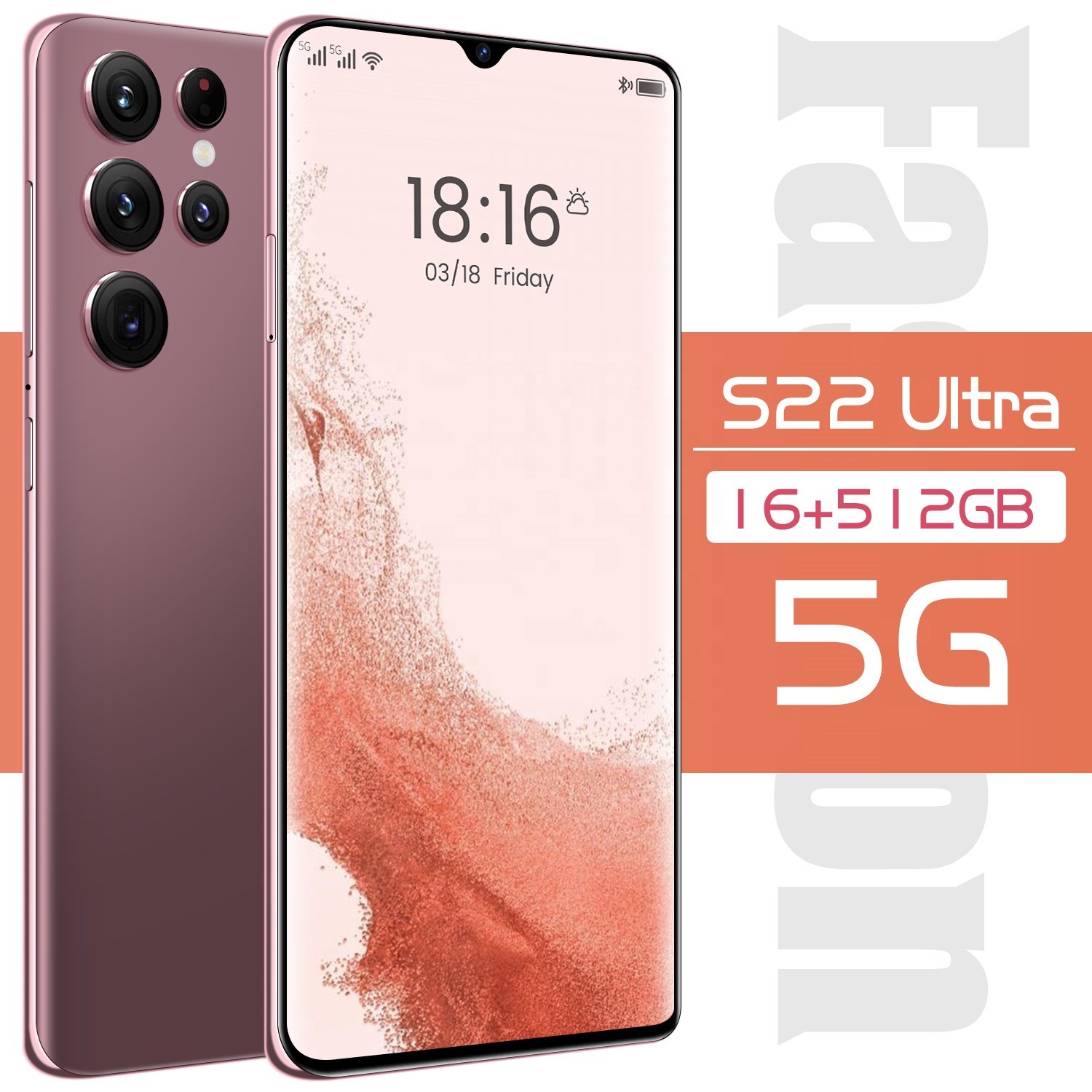 5g Smartphone S22 Ultra Cell Phone 6.7 Inch Full Screen 16gb+512gb Android Mobile Phones With Face Id Original Unlocked