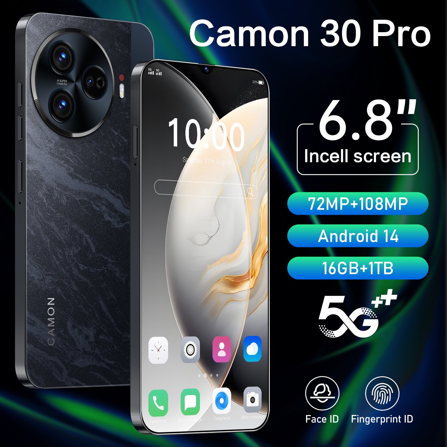 Wholesale Global Camon 30 Premier 5G Smartphone Unlocked 6.8 Inch 4G/5G Android Mobile