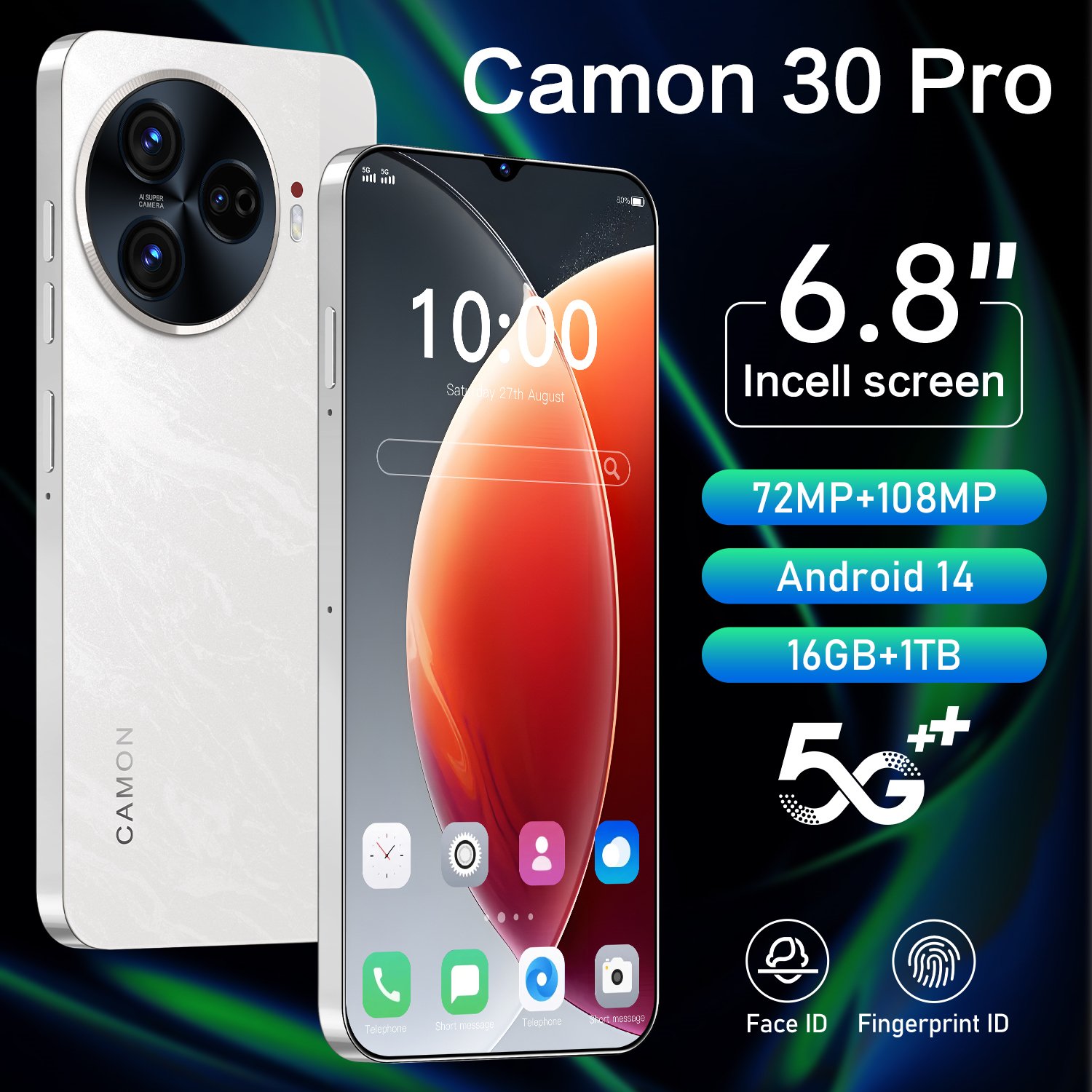 Wholesale Global Camon 30 Premier 5G Smartphone Unlocked 6.8 Inch 4G/5G Android Mobile