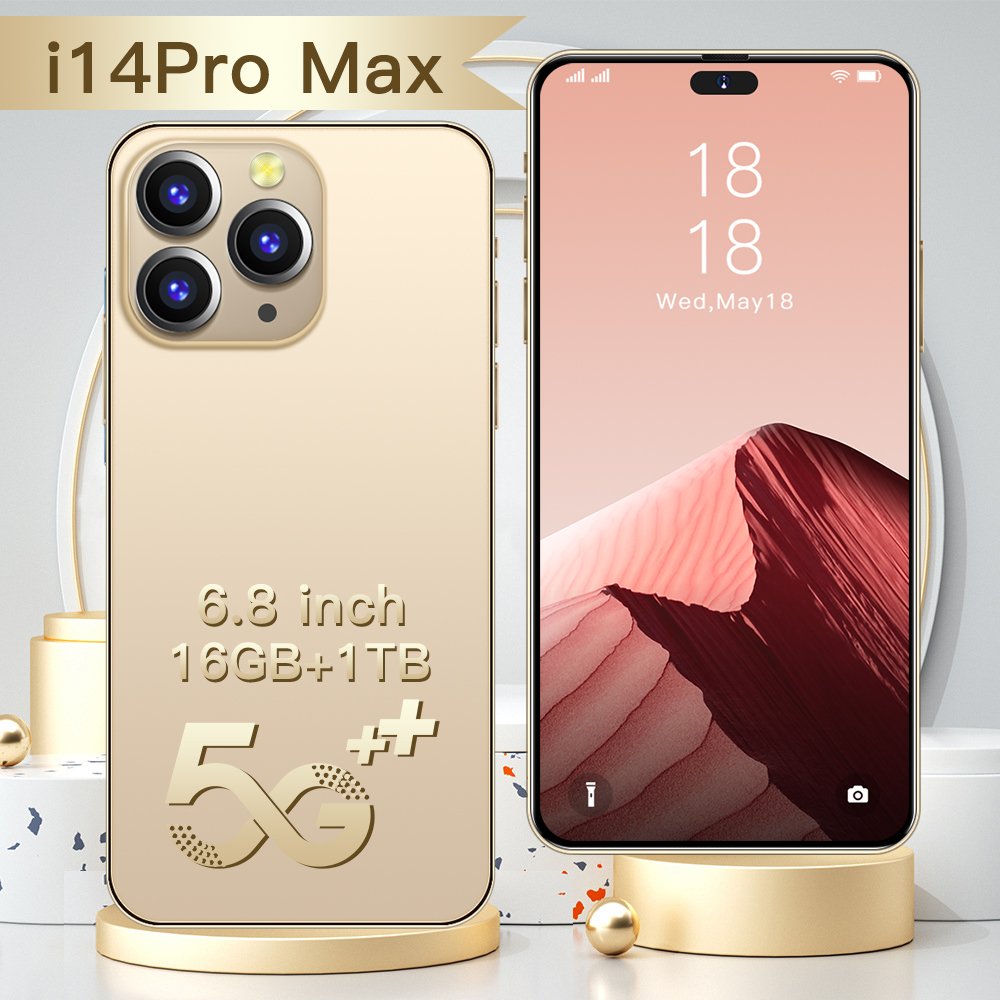 Original 5G Smartphone For 14 Pro Max Smart Phone i14 14 16G 1TB Mobile Phone Dropshipping Unlocked Cheap telefono inteligente