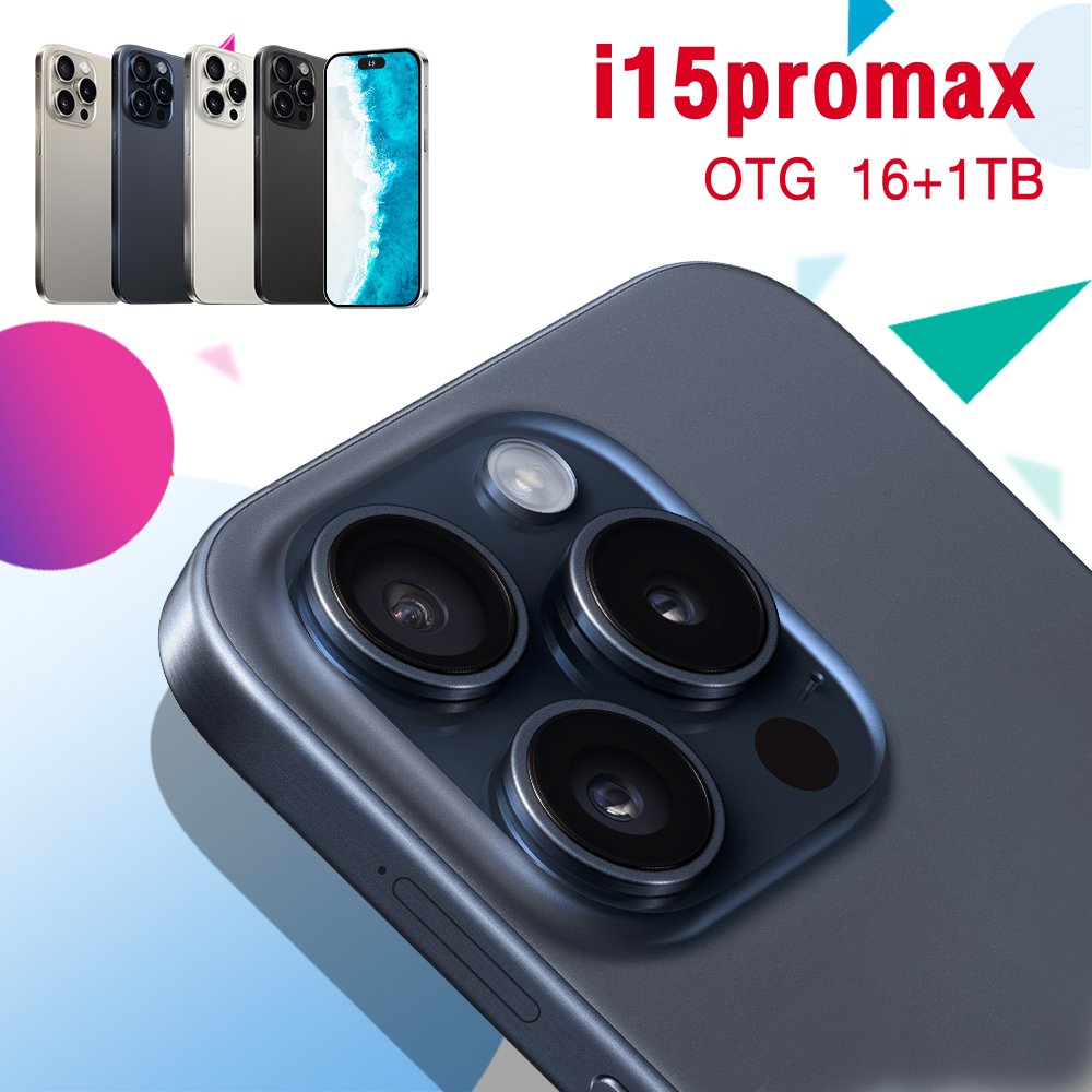 2024 original i15 phone 15 pro max 5g smartphone new arrival 6.7 Inches 16GB+512GB phone 15 clone Unlocked Android Mobile Phones