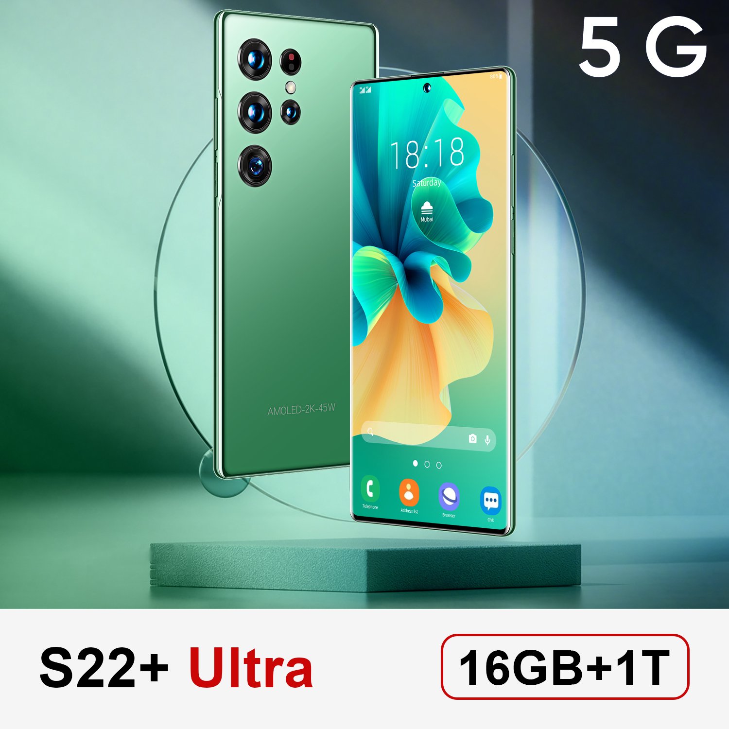 New S22 Ultra Phone Global Version 7.3 Inch Smartphone 16gb+1tb Android Cellphones Original Unlocked 5g Mobile Phones