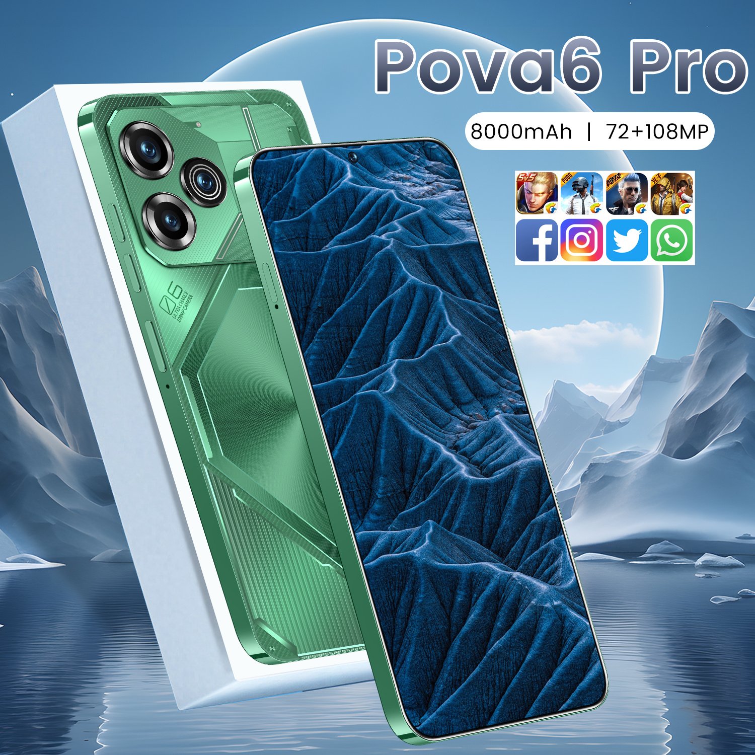 5G Smartphone 7 Enhanced Dual SIM Facial Recognition Fingerprint Unlock