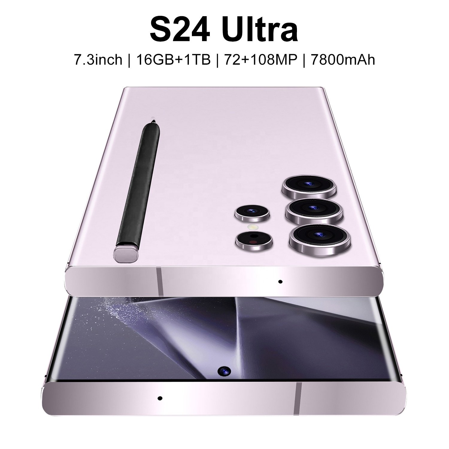 New original S24 Ultra 5G smartphone 16GB+1TB 10 core with stylus 7.3in large screen Cellphone Android 13 Mobile phones