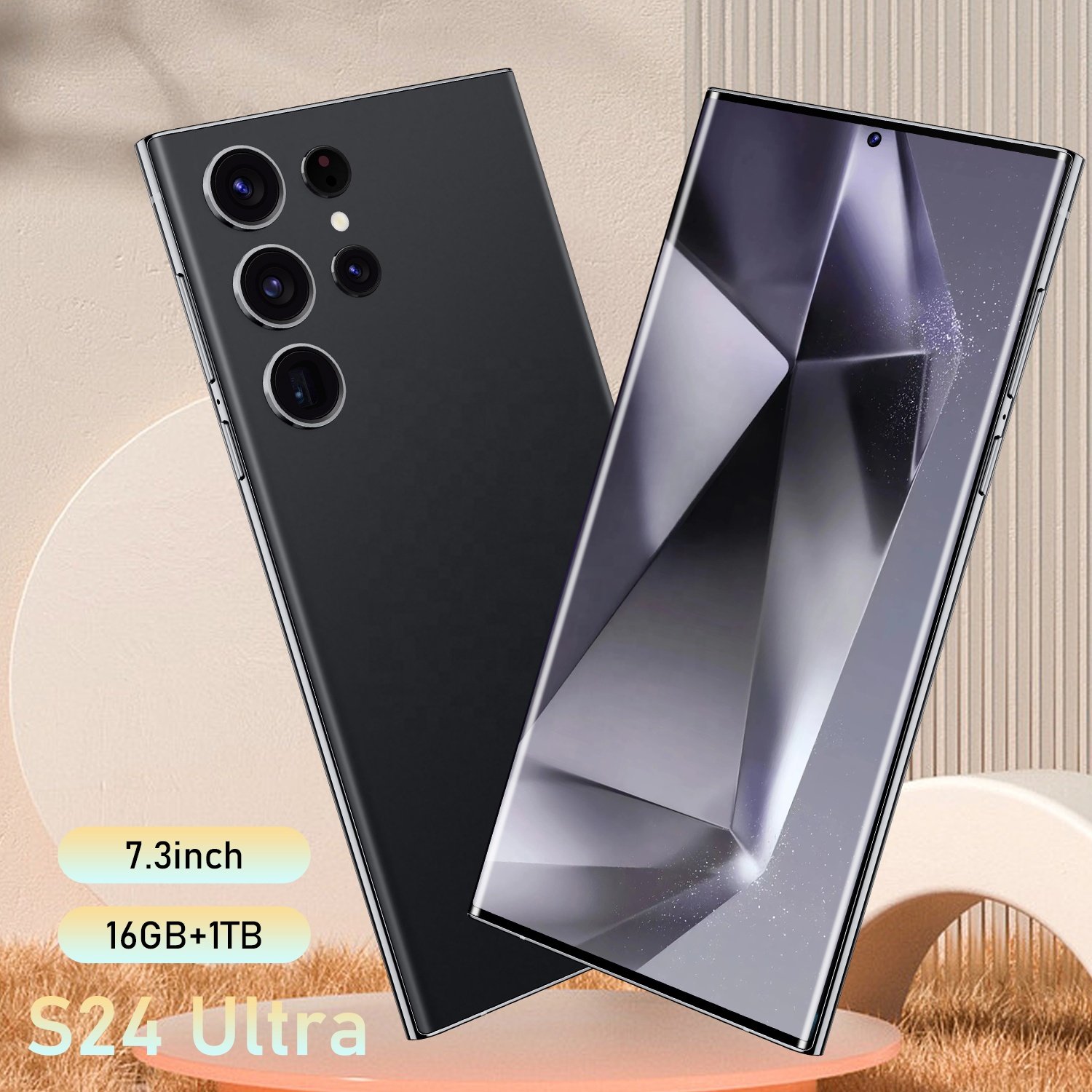 New original S24 Ultra 5G smartphone 16GB+1TB 10 core with stylus 7.3in large screen Cellphone Android 13 Mobile phones