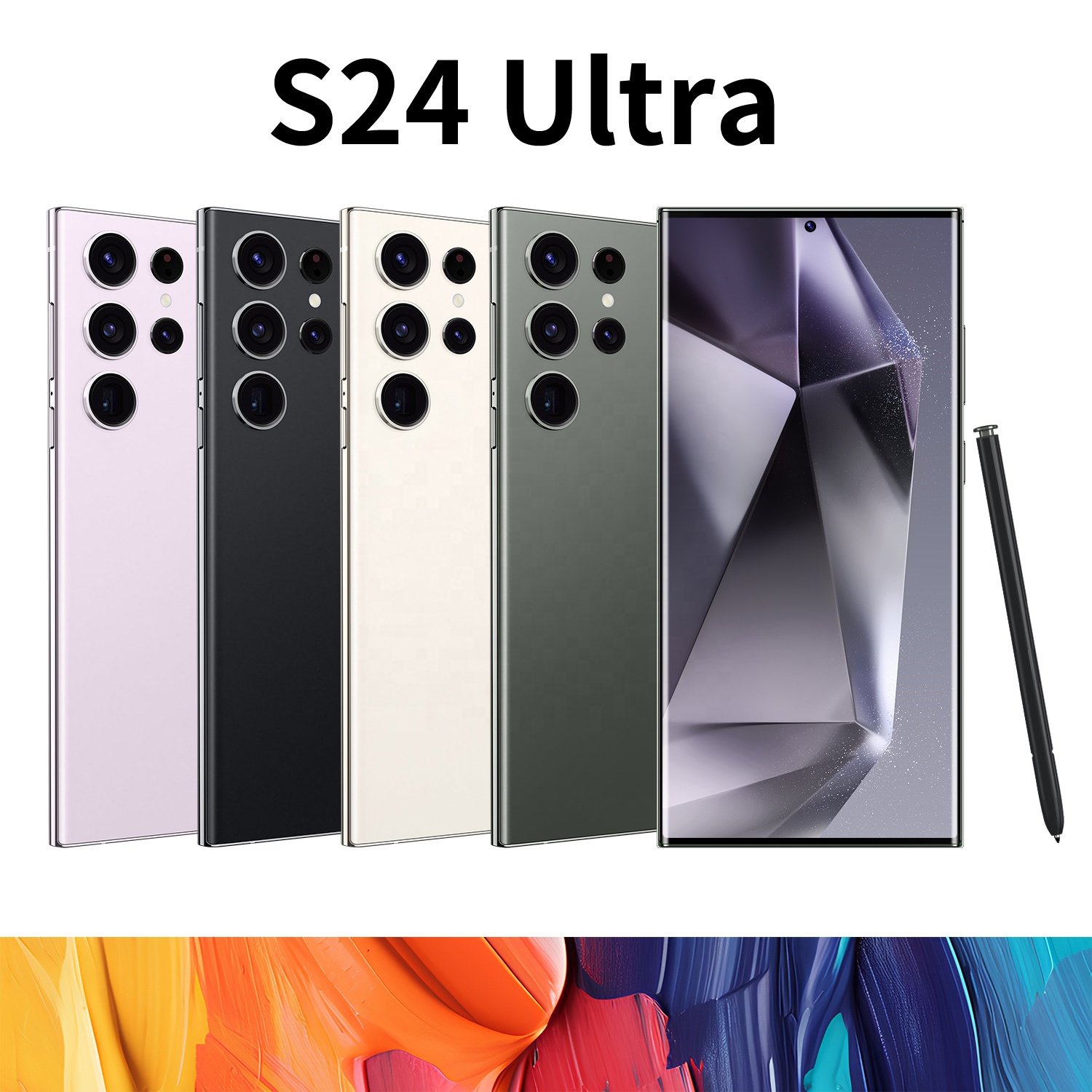 New original S24 Ultra 5G smartphone 16GB+1TB 10 core with stylus 7.3in large screen Cellphone Android 13 Mobile phones