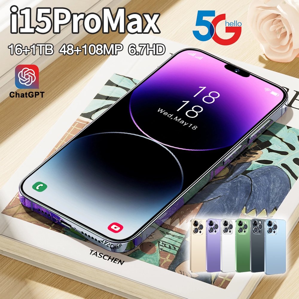 2023 Latest Smart Mobile Phone 15 Pro Max Original Brand New unlock Phone 15 Pro 5G Smart Mobile Phone i15