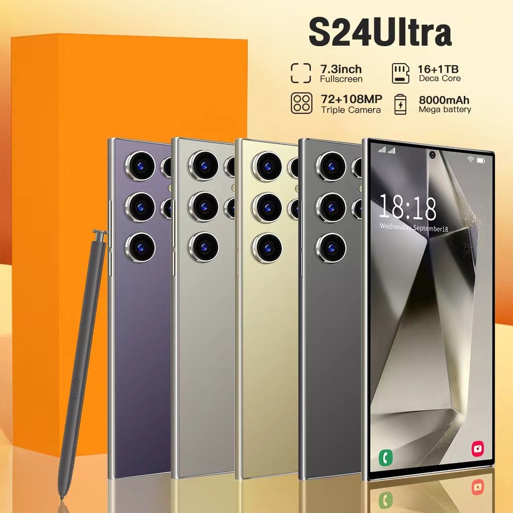 16+1TB Galaxy S24 Ultra Cellphones 6.8inch telephone Unlock S-Pen 4G WIFI fashion gaiming android S23 S24 mobile phones